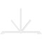 Ekena Millwork Vanguard Architectural Grade PVC Gable Bracket, 108"W x 67 1/2"H x 4"D x 4"F, 15/12 Pitch GBP108X68X0404VAN00 - alternate 2